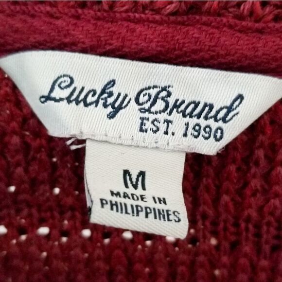 Lucky Brand size medium open front cardigan - Picture 6 of 9